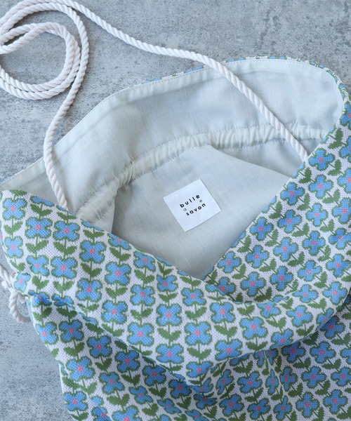 bulle de savon(ビュルデサボン)の「別注 4つ花ジャガード ポシェット(ハンドバッグ・レディース・ブルー/ネイビー・FREE)」の13枚目の写真