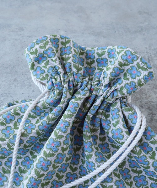 bulle de savon(ビュルデサボン)の「別注 4つ花ジャガード ポシェット(ハンドバッグ・レディース・ブルー/ネイビー・FREE)」の12枚目の写真