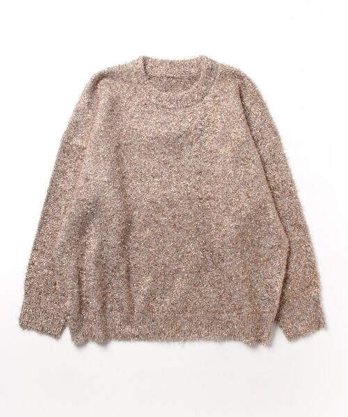 STYLEBLOCK(スタイルブロック)の「グリッターニットクルーネックプルオーバー(ニット/セーター・レディース・ブラック/シルバー/ゴールド・M)」の3枚目の写真