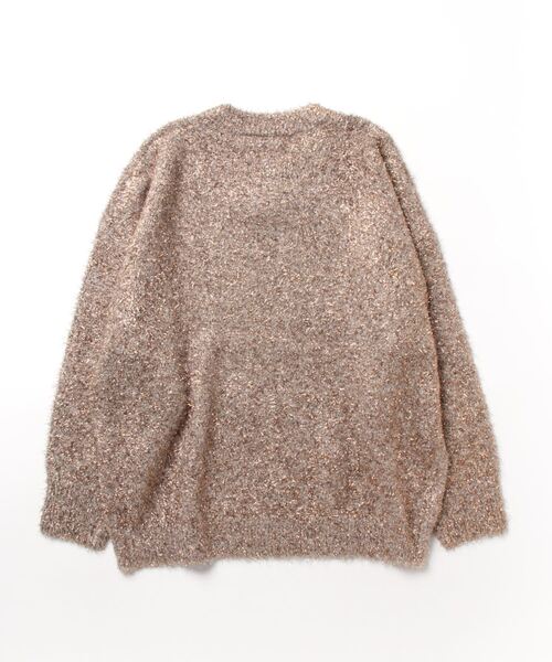 STYLEBLOCK(スタイルブロック)の「グリッターニットクルーネックプルオーバー(ニット/セーター・レディース・ブラック/シルバー/ゴールド・M)」の4枚目の写真