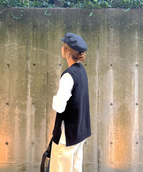 harapeco ニットベスト×オーバータックシャツ　まとめ売り ニットベストセットシャツ[品番：PA000015302]｜coca（コカ）の
