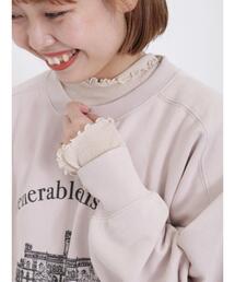 Samansa Mos2 | シアーリブ配色メローカットソー(Tシャツ/カットソー)