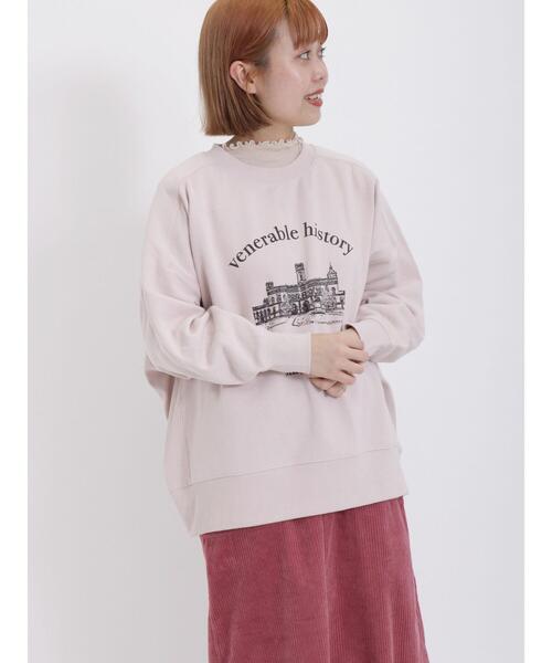 Samansa Mos2（サマンサ モスモス）の「シアーリブ配色メローカットソー（Tシャツ/カットソー・レディース・キナリ/パープル/ピンク/ブラック/グリーン/イエロー・F）」の10枚目の写真