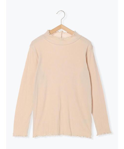 Samansa Mos2（サマンサ モスモス）の「シアーリブ配色メローカットソー（Tシャツ/カットソー・レディース・キナリ/パープル/ピンク/ブラック/グリーン/イエロー・F）」の11枚目の写真