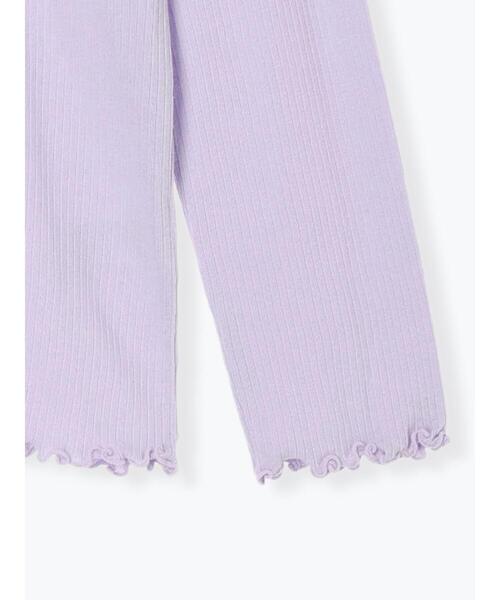 Samansa Mos2（サマンサ モスモス）の「シアーリブ配色メローカットソー（Tシャツ/カットソー・レディース・キナリ/パープル/ピンク/ブラック/グリーン/イエロー・F）」の14枚目の写真