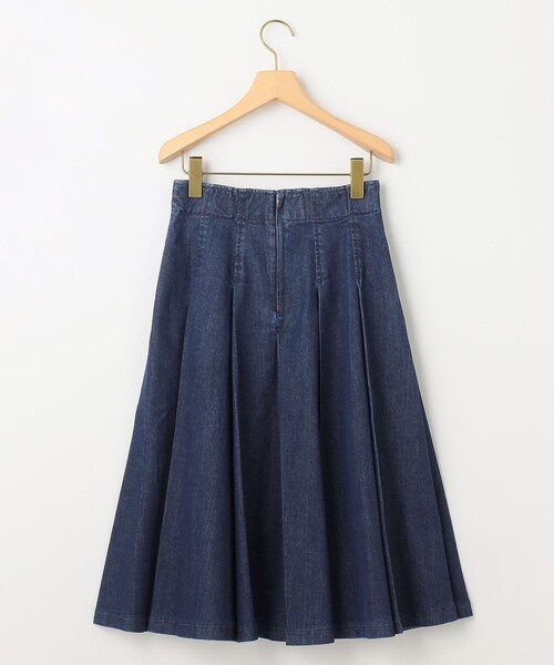 組曲(クミキョク)の「ライトデニム プリーツスカート(デニムスカート・レディース・ネイビー系・3/2/1)」の16枚目の写真