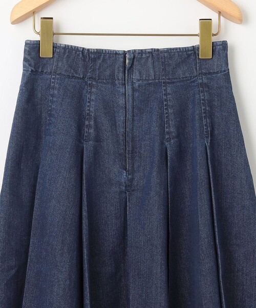 組曲(クミキョク)の「ライトデニム プリーツスカート(デニムスカート・レディース・ネイビー系・3/2/1)」の17枚目の写真