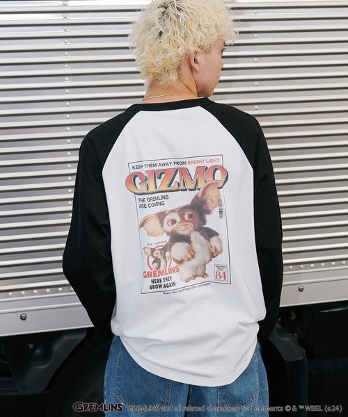 ADPOSION(アドポーション)の「【Gremlins / グレムリン】バックプリントラグランスリーブロンT(Tシャツ/カットソー・メンズ・ホワイト系1/ホワイト系2/ホワイト系3・X-LARGE/LARGE/MEDIUM)」の3枚目の写真