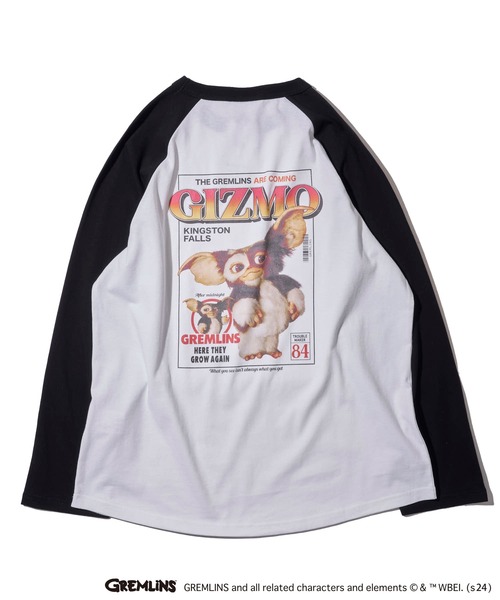 ADPOSION(アドポーション)の「【Gremlins / グレムリン】バックプリントラグランスリーブロンT(Tシャツ/カットソー・メンズ・ホワイト系1/ホワイト系2/ホワイト系3・X-LARGE/LARGE/MEDIUM)」の9枚目の写真