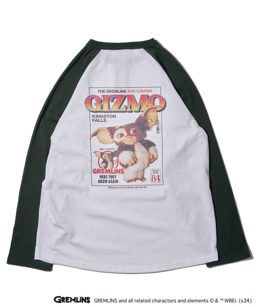 ADPOSION(アドポーション)の「【Gremlins / グレムリン】バックプリントラグランスリーブロンT(Tシャツ/カットソー・メンズ・ホワイト系1/ホワイト系2/ホワイト系3・X-LARGE/LARGE/MEDIUM)」の11枚目の写真