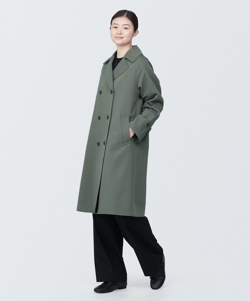 無印良品（ムジルシリョウヒン）の「婦人　撥水トレンチコート（トレンチコート・レディース・ベージュ/スモーキーグリーン系/ネイビー系・XL/L/M/S/XS）」の20枚目の写真