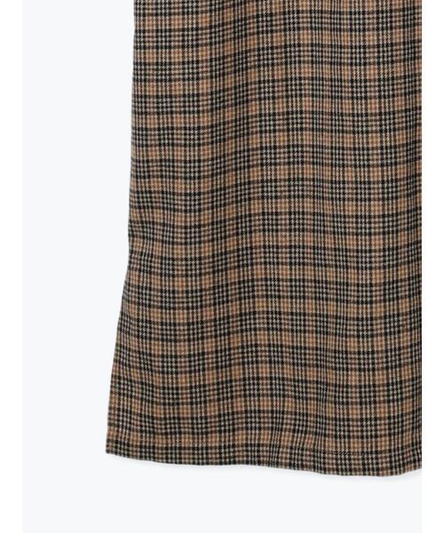 Lugnoncure（ルノンキュール）の「ネルシャツワンピース（ワンピース・レディース・オフホワイト/ブラウン/ブラック・F）」の4枚目の写真