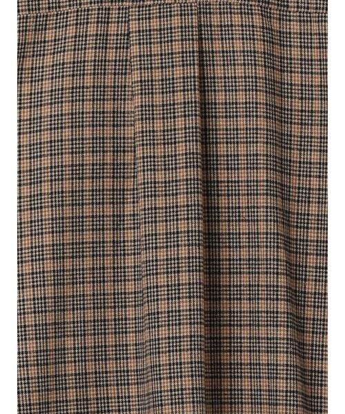 Lugnoncure（ルノンキュール）の「ネルシャツワンピース（ワンピース・レディース・オフホワイト/ブラウン/ブラック・F）」の6枚目の写真