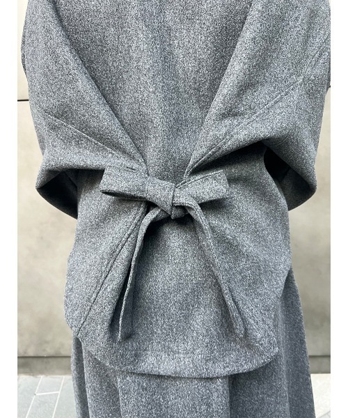 Ayla（アイラ）の「【きれいめカジュアル】バックリボンメルトンプルオーバー（オートミール/グレー）（その他トップス・レディース・グレー/オートミール・FREE）」の11枚目の写真