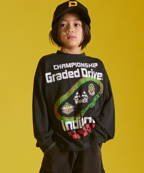 PAIRMANON STREET（ペアマノンストリート）の「【PAIRMANON STREET】アソート 長袖 グラフィック プリント ロンT 長袖 Tシャツ（Tシャツ/カットソー・キッズ・ピンク系その他2/ブラック系その他3/ブラック系その他/ブラック系その他2/ブルー系その他2/ホワイト系その他/ブルー系その他/グリーン系その他3/グリーン系その他/ベージュ系その他/ホワイト系その他2/グレー系その他2/ブラック系その他4/グレー系その他3/ピンク系その他/グリーン系その他2・100/130/150/90/120/140/110）」の6枚目の写真