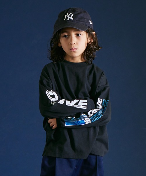 PAIRMANON STREET（ペアマノンストリート）の「【PAIRMANON STREET】アソート 長袖 グラフィック プリント ロンT 長袖 Tシャツ（Tシャツ/カットソー・キッズ・ピンク系その他2/ブラック系その他3/ブラック系その他/ブラック系その他2/ブルー系その他2/ホワイト系その他/ブルー系その他/グリーン系その他3/グリーン系その他/ベージュ系その他/ホワイト系その他2/グレー系その他2/ブラック系その他4/グレー系その他3/ピンク系その他/グリーン系その他2・100/130/150/90/120/140/110）」の7枚目の写真