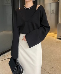 CAPRICIEUX LE'MAGE | 2SET肩スリットニット(ニット/セーター)