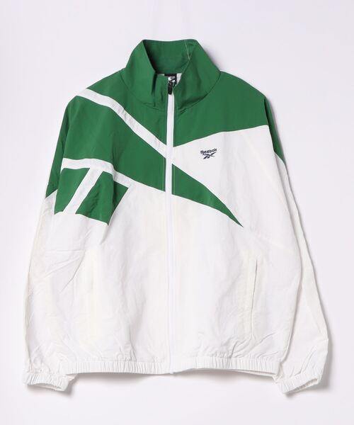 Reebok（リーボック）の「【Reebok/リーボック】ナイロンベクターJK/ビッグロゴナイロントラックジャケットブルゾン（ブルゾン・メンズ・ライトグレー/ブラック/ネイビー/グリーン・MEDIUM/LARGE/X-LARGE/SMALL）」の3枚目の写真