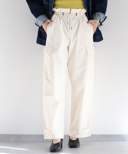 cepo(セポ)の「ドロストカーゴパンツ(カーゴパンツ・レディース・ブラック/オリーブ/オフホワイト・S/M)」の5枚目の写真