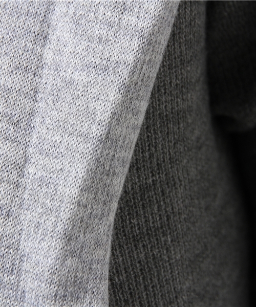 NATURAL BEAUTY BASIC（ナチュラルビューティーベーシック）の「フーデットラップカーディガン（カーディガン/ボレロ・レディース・ダークネイビー/グレー系その他・MEDIUM）」の6枚目の写真