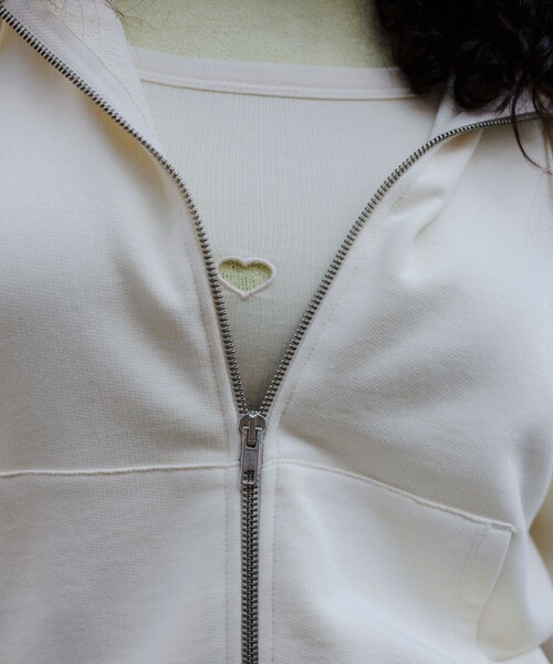 BASERANGE（ベースレンジ）の「Baserange/ベースレンジ HEART TANK / TOHT-RB-SP24 / ハートタンク（キャミソール・レディース・オフホワイト・SMALL）」の6枚目の写真