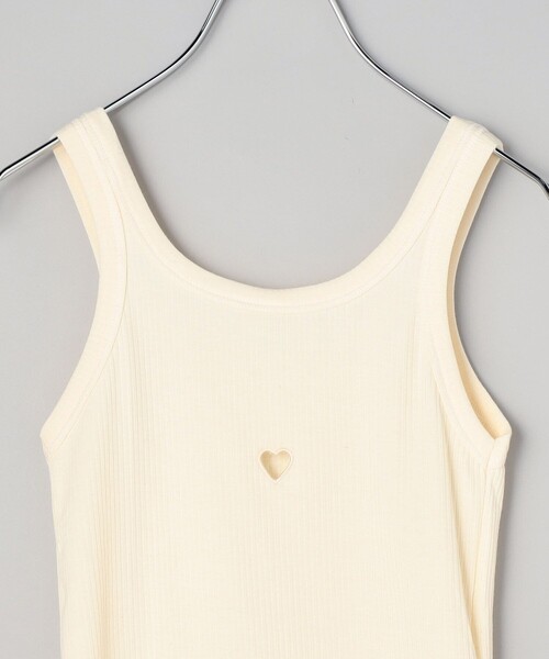BASERANGE（ベースレンジ）の「Baserange/ベースレンジ HEART TANK / TOHT-RB-SP24 / ハートタンク（キャミソール・レディース・オフホワイト・SMALL）」の5枚目の写真