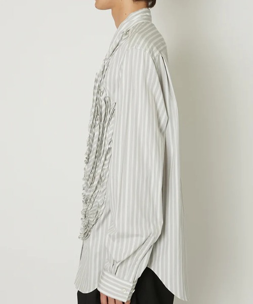 TAAKK(ターク)の「【TAAKK/ターク】BUZZAM SHIRTS/ブザムシャツ(シャツ/ブラウス・メンズ・グレー/ベージュ・1/2)」の4枚目の写真