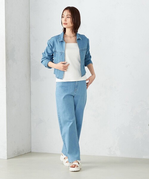 COMME CA ISM（コムサイズム）の「デニムジャケット / セットアップ対応（デニムジャケット・レディース・インディゴブルー/ブルー・MEDIUM/LARGE）」の13枚目の写真