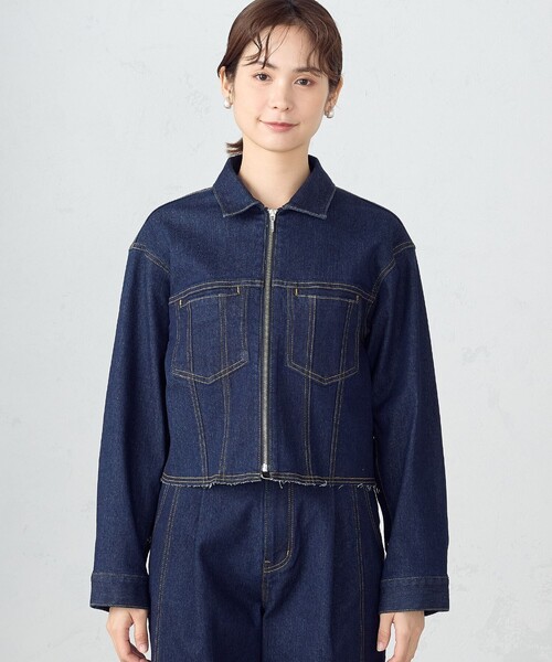COMME CA ISM（コムサイズム）の「デニムジャケット / セットアップ対応（デニムジャケット・レディース・インディゴブルー/ブルー・MEDIUM/LARGE）」の17枚目の写真