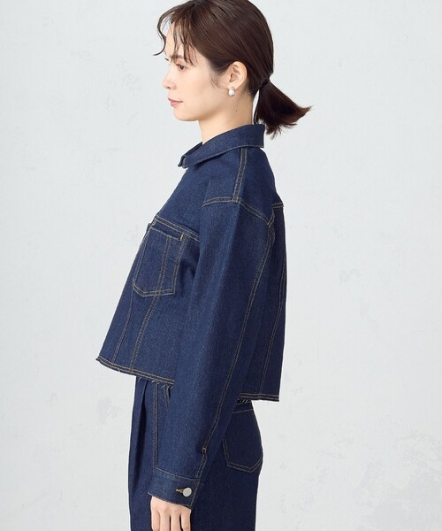 COMME CA ISM（コムサイズム）の「デニムジャケット / セットアップ対応（デニムジャケット・レディース・インディゴブルー/ブルー・MEDIUM/LARGE）」の18枚目の写真