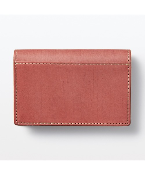 無印良品（ムジルシリョウヒン）の「手塗りヌメ革　名刺入れ　タテ７．３×ヨコ１０．８×マチ１．７ｃｍ（名刺入れ・メンズ・グリーン/レッド/ブルー・FREE）」の4枚目の写真