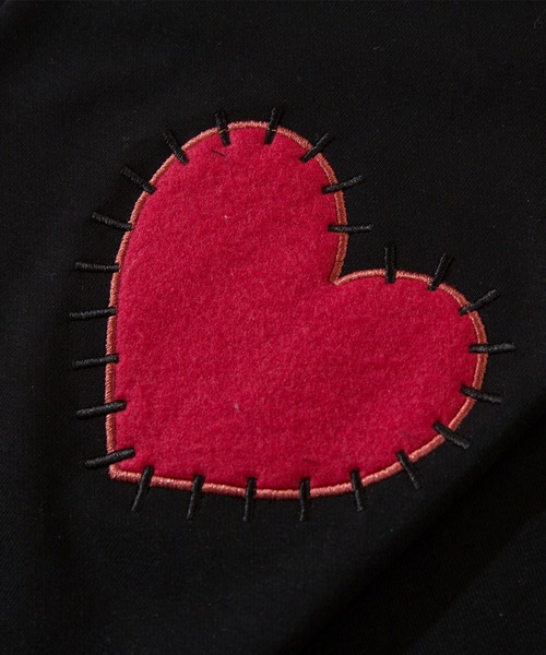 HOOK(フック)の「HOOK -original- ハート肘パッチ刺繍スウェット(スウェット・メンズ・グレー/ブラック/ホワイト・XL/L/M)」の18枚目の写真