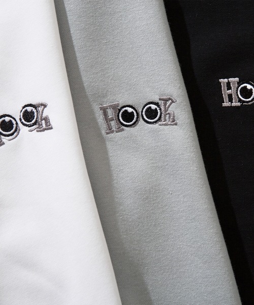 HOOK(フック)の「HOOK -original- ハート肘パッチ刺繍スウェット(スウェット・メンズ・グレー/ブラック/ホワイト・XL/L/M)」の11枚目の写真