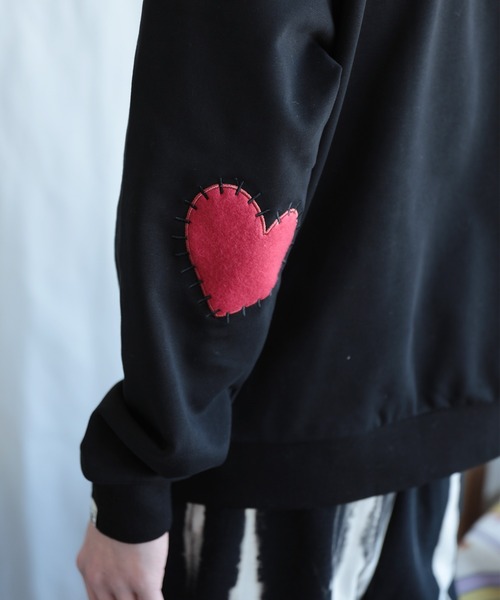 HOOK(フック)の「HOOK -original- ハート肘パッチ刺繍スウェット(スウェット・メンズ・グレー/ブラック/ホワイト・XL/L/M)」の20枚目の写真
