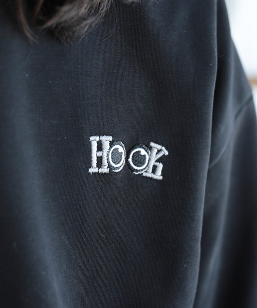 HOOK(フック)の「HOOK -original- ハート肘パッチ刺繍スウェット(スウェット・メンズ・グレー/ブラック/ホワイト・XL/L/M)」の21枚目の写真