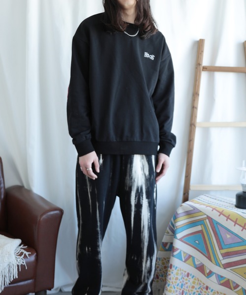 セール】HOOK -original- ハート肘パッチ刺繍スウェット（スウェット