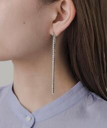 SMELLY | ビジューチェーンコンビピアス(ピアス（両耳用）)