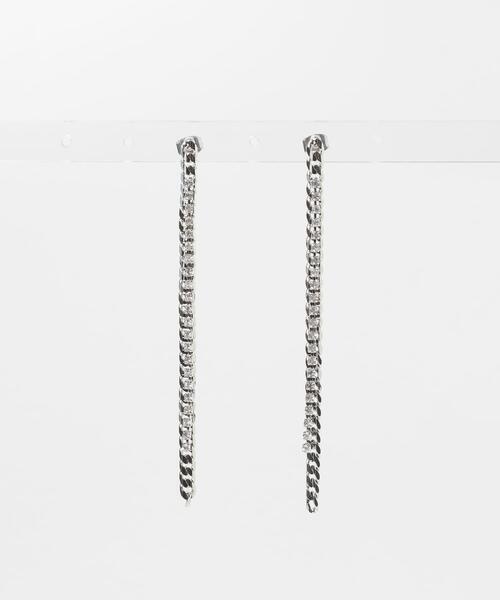 SMELLY（スメリー）の「ビジューチェーンコンビピアス（ピアス（両耳用）・レディース・シルバー系その他・-）」の3枚目の写真