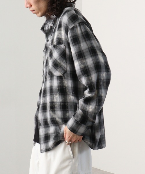 FUNALIVE（ファンアライブ）の「ﾌﾞﾘｰﾁ ｵﾝﾌﾞﾚﾁｪｯｸ L/S ﾜｰｸｼｬﾂ（シャツ/ブラウス・メンズ・ブラック/グリーン/ネイビー・XL/L/M）」の12枚目の写真