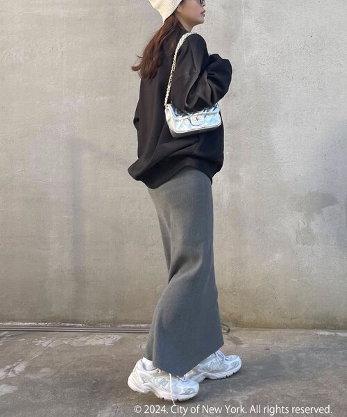 GOOD ROCK SPEED（グッドロックスピード）の「【GOOD ROCK SPEED/グッドロックスピード】別注NYCロゴスウェット（スウェット・レディース・グレー/ブラック・FREE）」の5枚目の写真