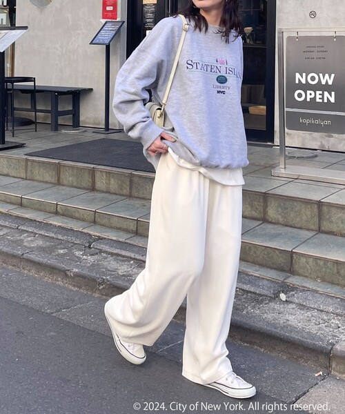 GOOD ROCK SPEED（グッドロックスピード）の「【GOOD ROCK SPEED/グッドロックスピード】別注NYCロゴスウェット（スウェット・レディース・グレー/ブラック・FREE）」の11枚目の写真