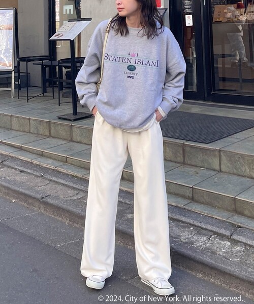 GOOD ROCK SPEED（グッドロックスピード）の「【GOOD ROCK SPEED/グッドロックスピード】別注NYCロゴスウェット（スウェット・レディース・グレー/ブラック・FREE）」の12枚目の写真