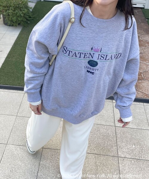 GOOD ROCK SPEED（グッドロックスピード）の「【GOOD ROCK SPEED/グッドロックスピード】別注NYCロゴスウェット（スウェット・レディース・グレー/ブラック・FREE）」の21枚目の写真