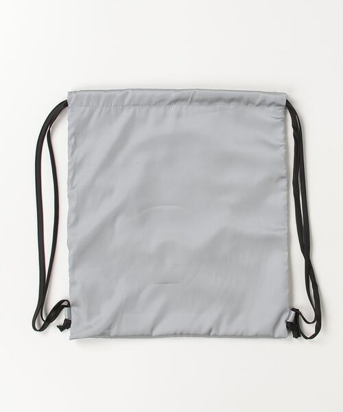 LYEON(リヨン)の「リボン付きサテンナップサック(バックパック/リュック・レディース・ブラック/グレー・FREE)」の8枚目の写真