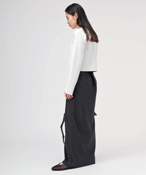 AP STUDIO（エーピーストゥディオ）の「TC クロップドカーディガン（カーディガン/ボレロ・レディース・ブラック/ホワイト・FREE）」の11枚目の写真