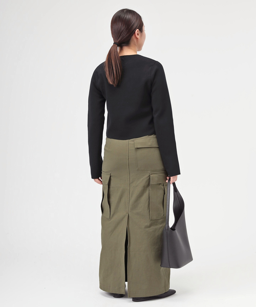 AP STUDIO（エーピーストゥディオ）の「TC クロップドカーディガン（カーディガン/ボレロ・レディース・ブラック/ホワイト・FREE）」の15枚目の写真