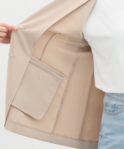 Honeys（ハニーズ）の「テーラードジレ（ベスト・レディース・ネイビー/ベージュ/ブラック/ライトベージュ・M/L/LL/S）」の21枚目の写真