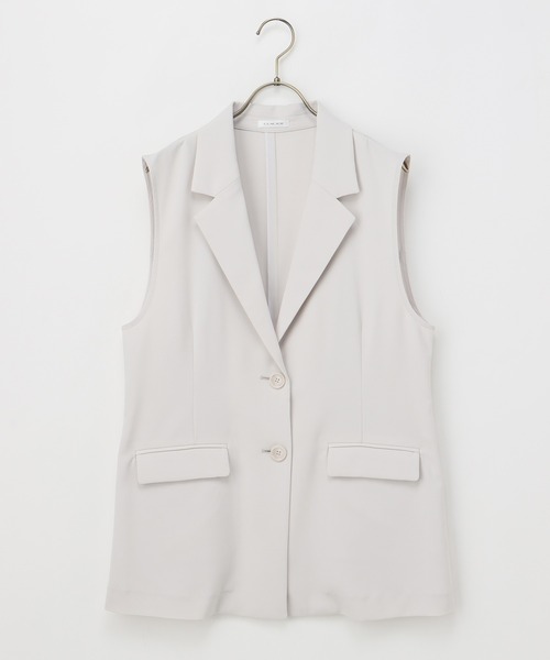 Honeys（ハニーズ）の「テーラードジレ（ベスト・レディース・ネイビー/ベージュ/ブラック/ライトベージュ・M/L/LL/S）」の22枚目の写真