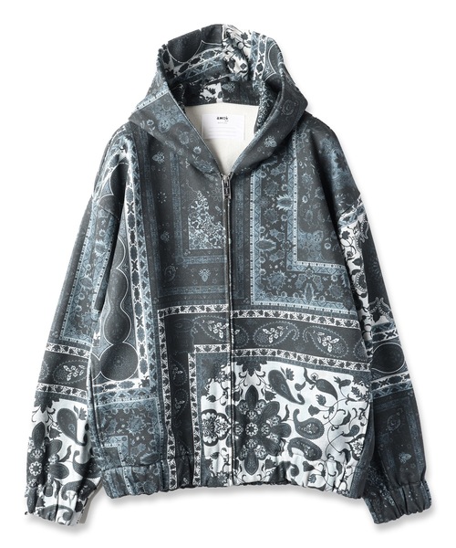 amok（アモク）の「PERSIAN PRINTED ZIPUP HOODIE（パーカー・メンズ・ブラック/マルチ・S/M/L）」の7枚目の写真
