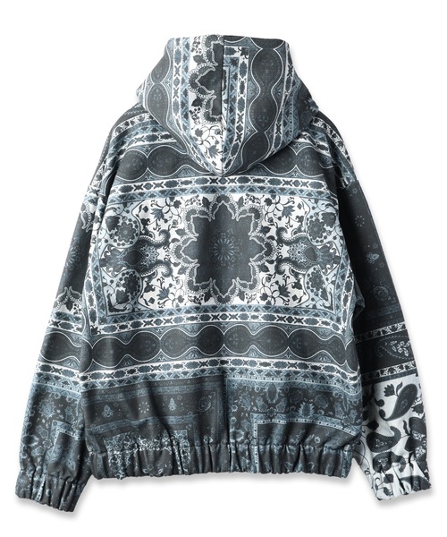 amok（アモク）の「PERSIAN PRINTED ZIPUP HOODIE（パーカー・メンズ・ブラック/マルチ・S/M/L）」の8枚目の写真